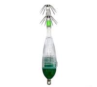 Anzuelo LED de calamar de mar profundo para peces subacuáticos de plástico con luz LED para pesca subacuática (es verde)