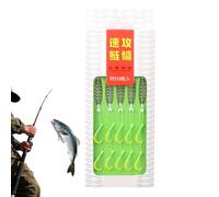 Anzuelos de con Doble púa - Soporte para Cebo anzuelos Fluorescentes | Accesorio de Resistente y Curvado para Principiantes y avanzados