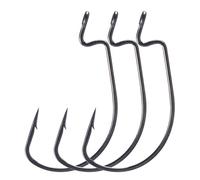 Anzuelos de Cuerpo Ancho Tipo crankbait, 5 Unidades, Acero al Carbono Alta Resistencia, for Pesca señuelos Blandos, Ideales for lubina, pez mandarín y Black Pit Ocean Rock(2# [5 Pieces])