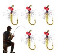 Anzuelos de de agua salada,anzuelos de con mosca,Cabezas de perlas realistas, anzuelo de mosca, Accesorios de - Anzuelos de en el Bar, equipo de compacto para la