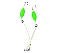 Anzuelos de dobles - Juego de ganchos hacia atrás con dos púas | estabilizado automático para peces salados y de agua dulce como el bagre y la perca