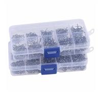 Anzuelos de Pesca 50-200 uds/Caja de anzuelos Pesca Acero al Carbono, Anzuelo Circular Plateado Afilado, 3#-12#, Plantilla con púas for(50PCS)