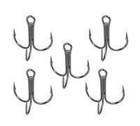 Anzuelos de Pesca 50 unids/Caja anzuelos triples súper Afilados tamaño sólido Triple púas Acero Pesca señuelo Jigging Gancho 3/0#-16#(Size 8)