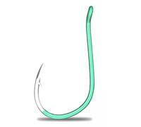 Anzuelos de Pesca morados, 10 Unidades, anzuelos Perforados con Punta Diamante Triple 15°, Acero al Carbono Alta Resistencia for Peces Grandes(Groen,11#)