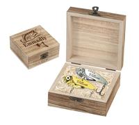 Anzuelos de pesca personalizados significativos para papá, abuelo, divertidos señuelos de pesca de metal, regalos retro personalizados con nombres, ganchos de pesca con cajas de madera opcionales para