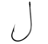 Anzuelos de Pesca vástago Largo con rebaba, 300 Unidades, anzuelos Sueltos Boca Curva y Anilla, Orificio for en Roca lubina(19#)