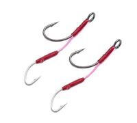 anzuelos, Fish Hooks 10pcs Carbon Steel Fishing Double Hook Fly Barbed Spoon Lure with Barb Pipe Handle(S)