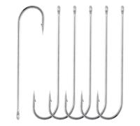 anzuelos, Fish Hooks 50pcs Extra Long Shank Hook Aberdeen Offset Fishing High Carbon Steel Freshwater for Trout Bass Catfish(3l0)