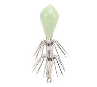 Anzuelos Luminosos para Pesca, Ganchos de Pulpo con Pintura Luminosa, Cebo para Agua Salada, Metal y Acero Inoxidable - Alta Resistencia, Gancho Doble Afilado, Ideal para Pesca (11 Gramos)