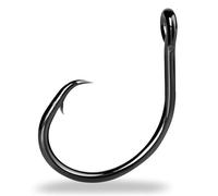 anzuelos para pesca Anzuelos circulares Fish Trip 3X resistentes for pesca en agua salada, cebo vivo for bagre, sábalo, marlín y pez espada de profundidad anzuelos para pesca en el mar(Size4-0)