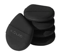 AOA Studio Juego de esponjas de maquillaje de silicona sedosa, aplicadores cosméticos reutilizables, esponjas de maquillaje extra suaves Rubycell (ónix)