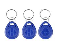 AOAMZ 10 x Llaveros RFID 125 KHz modificables T5577 / EM4305 Etiqueta NFC Grabable Transponder de Proximidad Tarjeta ID EM para Sistema de Entrada de Seguridad Color Azul
