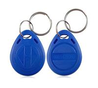 AOAMZ 50 x Insignia RFID Llavero de 125 kHz Llavero EM4100 / TK4100 Token NFC Cerca del transpondedor EM Etiqueta de Tarjeta de ID Inteligente Etiqueta de Entrada Segura Sistema Llavero Color Azul