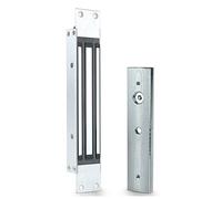 AOAMZ Cerradura magnética eléctrica de 280KG/600lbs Instalación integrada DC12V Impermeable NC Fail Cerradura electromagnética segura para sistema de control de acceso madera/metal/vidrio