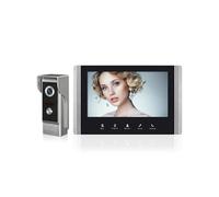 AOAMZ Intercomunicador con Cable de 7 Pulgadas, Pantalla LCD Color TFT, un Clic para Abrir la visión Nocturna Impermeable a la Lluvia intercomunicador bidireccional Inteligente, Apartamentos/Familias