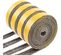 AOAOJIAO Junta Cristal Chimenea, Junta Cinta Refractaria Chimenea, Junta Para Cristal Chimenea, Cristal Estufa, Cinta Sellado para Chimeneas de Leña, Tubo de Humo (3mm x 15mm x 3m)