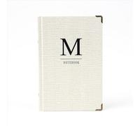 aoaoway Cuaderno de tapa dura, papel kraft, diario de 365 días, páginas en blanco con marcapáginas de cinta (blanco)