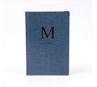 aoaoway Cuaderno de tapa dura, papel kraft, diario de 365 días, páginas en blanco con marcapáginas de cinta (azul)