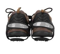 Aoaoy 1 par de tacos antideslizantes con 5 dientes, tacos de hielo, mangos para zapatos, tacos y crampones para senderismo, escalada (L39-42)