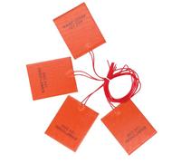 Aoaoy 4 Uds almohadilla de calefacción de goma de silicona Mm 12V 20W eléctrico Flexible Calefacción Esterillas para equipos industriales tanque de tubería