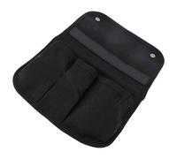Aoaoy Armile Slopes of the Storage Bag Camping, bolsas laterales de doble capa con hebillas medidoras vintage para reposabrazos, postes de tienda u otros equipos (negro)