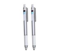 Aoaoy Bolígrafo de gel de tinta negra St Nib de plástico neutro, prensa negra, agua de carbono, para la práctica escolar, suministros de papelería (barra blanca)