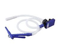Aoaoy Bomba de Transferencia de de 3.8 Gpm, Boquilla Manual, Baterías Alimentadas, 4 Adaptadores, Manguera de 51 Pulgadas, Gasolina, Bomba de Queroseno con Material ABS para Tanques,