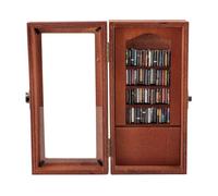 Aoaoy Decoración de estantería de madera con figura de libro para aliviar la ansiedad - Mini vitrina para estudio o cafetería