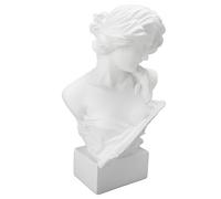 Aoaoy Estatua griega de estilo vintage, escultura clásica de arte sintético con base estable para decoración del hogar y la oficina