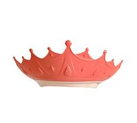 Aoaoy - Golpe de bebé con forma de corona ajustable con protección para el oído, para niños, sombrero de lavado del cabello con afeitadora de reflujo más grande y diseño de secuestro