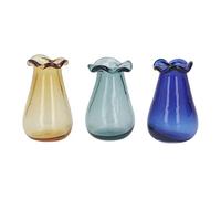 Aoaoy Jarrón de cristal para casa de muñecas, 3 piezas para decoración de paisajes (tipo B)