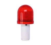 Aoaoy Luz de Cúpula de Cono de la Carretera LED con Luz Intermitente de la Baliza del LED Rojo, para la Marina de Muelle de Tráfico de (de cúpula de cono de carretera)