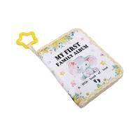 Aoaoy Mi primer álbum de fotos, libro de fotos de bebé de tela suave para niños pequeños con espejo seguro, para 17 fotos en formato 10 x 15 cm, bonito patrón de cubierta para la habitación de los