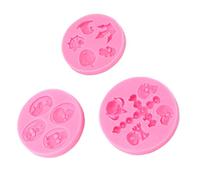 Aoaoy Molde de silicona para pastel de Halloween, 3 piezas con forma de máscara de castillo de calavera, fondant antiadherente, pastel de bricolaje, chocolate, molde para aromaterapia