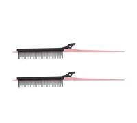 Aoaoy Peines de Cola de Rata con Dientes Finos, Corte de Pelo de Sección de Pelo con Peine, Juego de herramientas de Burla, Ideal para el Peinado y el Estilo en Casa