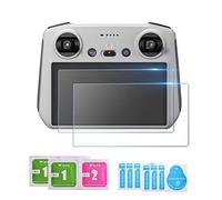 Aoaoy Película Anti-Scratch 9H de Temperatura Súper Dura, HD y Toque Sensible, Protector de Pantalla de 2 Paquetes para Control Remoto Inteligente Mini 3 Pro Drone con (como se Muestra en la Figura)