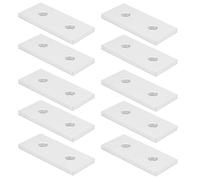 Aoaoy Placa de unión, placa de inserción de aluminio, conector de extremo de aluminio, plano para extensión lineal y conexión superpuesta, con herramienta de colocación de 2 agujeros (3030)