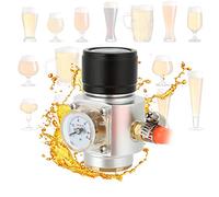Aoaoy Regulador de gas, cargador de CO2 de rosca, regulador de gas con accesorios de manguera, barriles de cerveza de soda