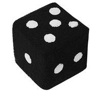 Aoaoy - Taburete de pie Suave y cómodo, diseño de Dados, otomano pequeño con Marco de Madera con Forro Polar para el hogar, Sala de Estar, recámara, Taburete de cubeta Base Resistente (20 x 20 x