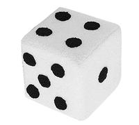 Aoaoy - Taburete de pie Suave y cómodo, diseño de Dados, otomano pequeño con Marco de Madera con Forro Polar para el hogar, Sala de Estar, recámara, Taburete de cubeta Base Resistente (20 x 20 x