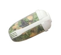 Aoaoy Taza de ensalada portátil de polipropileno con tapa y tenedor, 1000 ml, para viajes, ejercicios al aire libre, oficina, escuela, adelgazamiento corporal