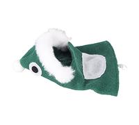 Aoaoy Vestidos de aves de Navidad para pájaros dulces y suaves en la piel con capucha para loro, tortolito, cocatatiel, disfraz de Santa Claus (L)