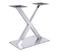 AOAPUMM Estructura de mesa en forma de X, de acero inoxidable, patas de metal muy resistentes, posavasos de fácil montaje para proyectos de bricolaje (por ejemplo, mesas de sofá y comedor) (X)