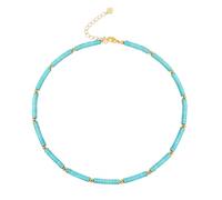 Aobei perla turquesa con perlas collar de estrangulador para las mujeres pequeña Boho semilla hawaiana perlas playa collar joyería