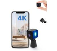 AOBOCAM Camara Espia 4K HD Mini WiFi (2.4Ghz) Camara para Ver En El Movil, Interior/Exterior Mini Cámaras De Vigilancia inalambricas Larga Duracion Detección de Movimiento