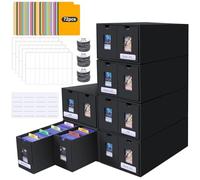 AOBOPLE 6 Cajas de Cartas Coleccionables para Más de 11000 Cartas, Caja de Toploaders para 2000+ Toploaders 3x4 Pulgadas 35PT Caja de Mazos con 72 Separadores Caja de Almacenamiento para TCG MTG PTCG