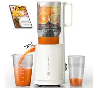 AOBOSI Extractor De Zumos Y Verduras - Boca XXL de 135 mm para Frutas y Verduras Enteras - 1.5 L, 200 W, Extractor de jugos Cold Press Slow Juicer Machine con Sinfín Mejorado
