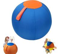 AOBUJDUB Herding Ball for Dogs, Large Dog Ball with Handles for Outdoor Play, Indestructible Training Toy Balls for Australian Shepherd(Gris,Extra Large)