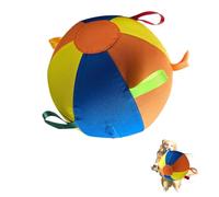 AOBUJDUB Herding Ball for Dogs, Large Dog Ball with Handles for Outdoor Play, Indestructible Training Toy Balls for Australian Shepherd(Multi-Colored,L)