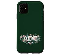 AOC 2028 Feminista Feminista Boho Flores Carcasa para iPhone 11
